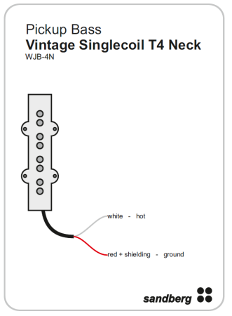 Sandberg Vintage Singlecoil Pickup T4 Neck